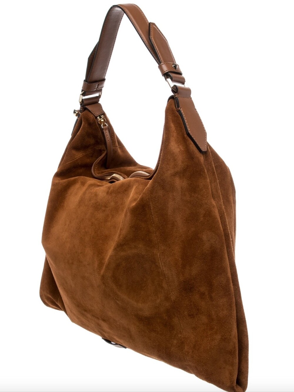 Jimmy Choo Brown Suede Hobo Bag - Picture 3 of 7